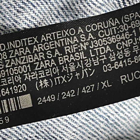 Zara Denim Dress Womens XL Blue Sleeveless Western Classic Button Front - Picture 4 of 10